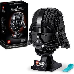 LEGO Star Wars Darth Vader Helmet Building Set Collectible Model Kit for Adults
